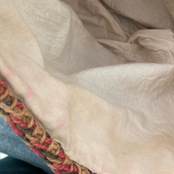 Vintage woven sisal market tote bucket bag. Jute, raffia - Picture 9 of 12